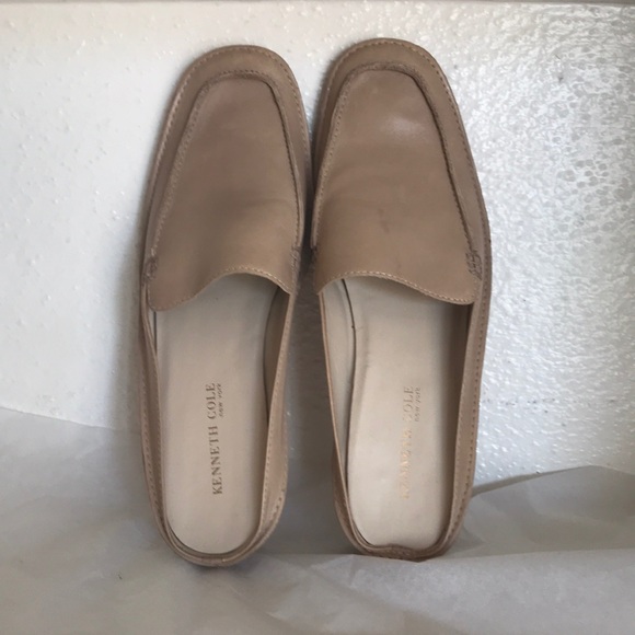 Kenneth Cole Beige Mules 8